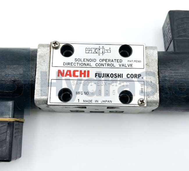 Used Nachi SA-G01-E3X-C1-11 Solenoid Directional Valve 110V AC